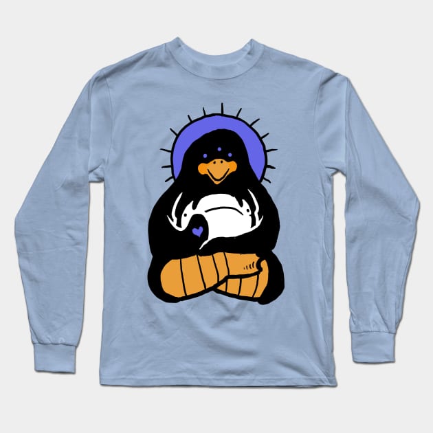 Spirit Penguin Long Sleeve T-Shirt by jonah block